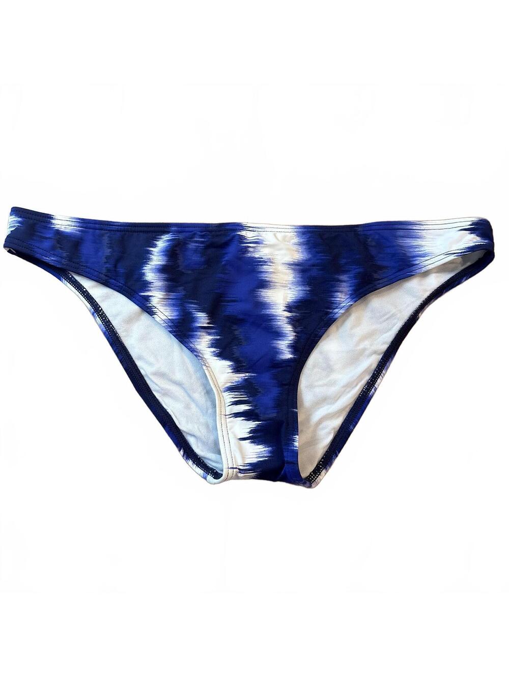 BCBGeneration Blue Tie-Dye Bikini Swim Bottoms Size Large NWT Summer Travel